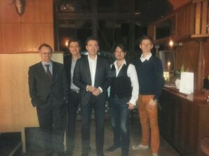 Der neue Vorstand, von links nach rechts: Christian Raabe, Matthias Schmidt, Thomas Wünsch, Christian A. und Chris R.